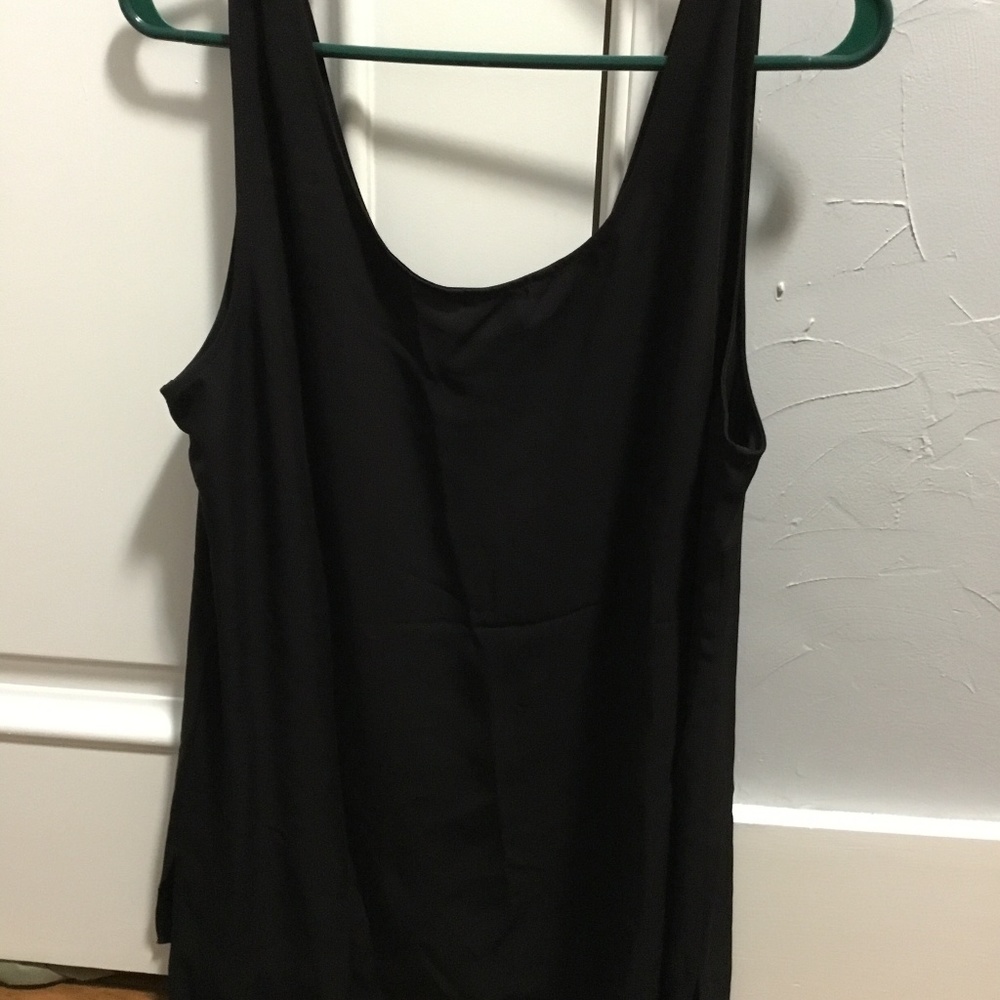 Banana Republic Hi-Low Tunic Black Large